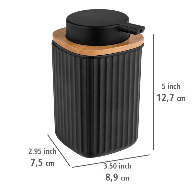 Dispensador-Jabon-Rotello-8.9-7.5-12.7Cm-Plastico-Negro-----