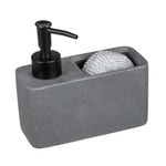 Dispensador-De-Jabon---Porta-Esponja-C22-Resa-6-15-14Cm-Gris