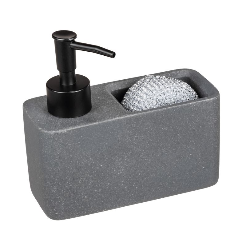 Dispensador-De-Jabon---Porta-Esponja-C22-Resa-6-15-14Cm-Gris