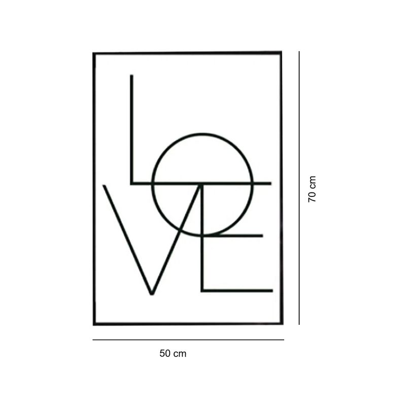 Cuadro-Love-Negro-Blanco