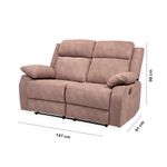 Sofa-2P-Rivy-Reclinable-Cafe