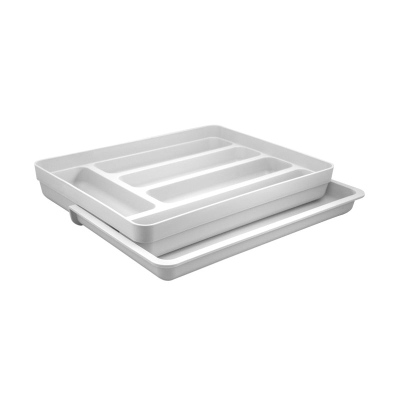 Organizador-Cubiertos-Logic-Extensible-Blanco