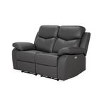 Sofa-Filadelfia-2-Puestos-Reclinable-Elect-Cuero-Pvc-Gris