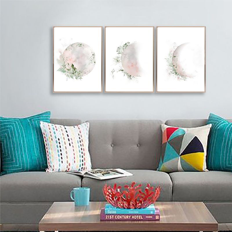Set-3-Cuadros-Luna-Rosa-60-60-3cm-Mdf