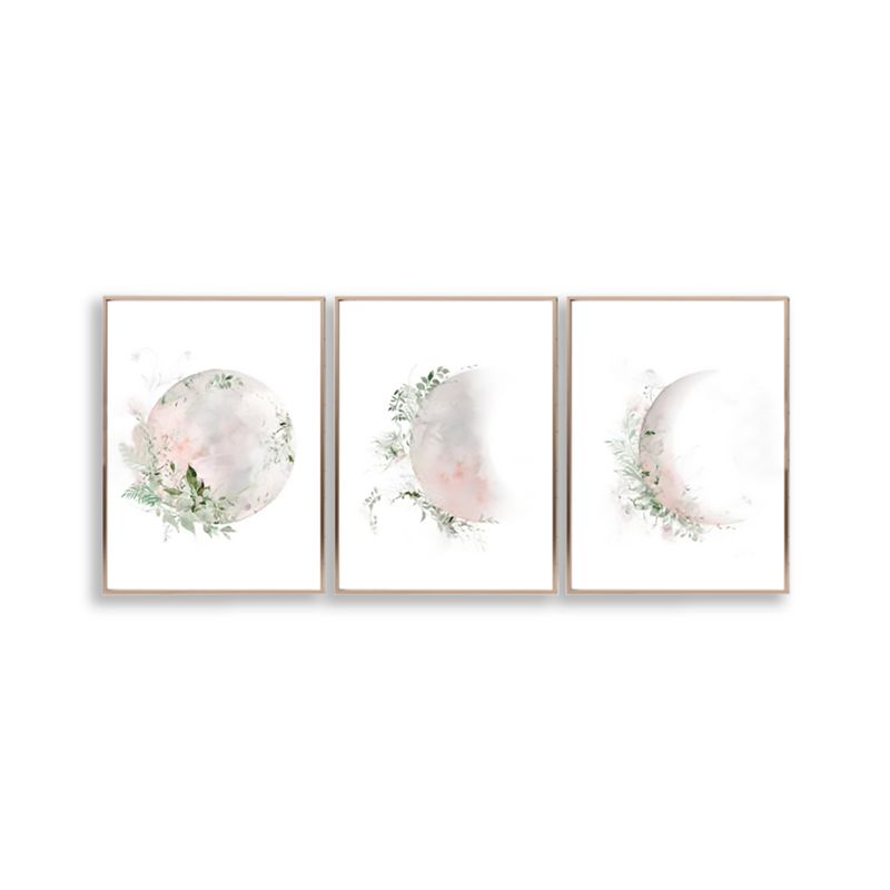 Set-3-Cuadros-Luna-Rosa-60-60-3cm-Mdf