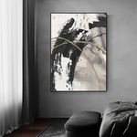 Cuadro-Abstract-Negro-120-80-3cm-Mdf