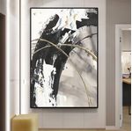 Cuadro-Abstract-Negro-120-80-3cm-Mdf