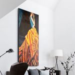 Cuadro-Lineas-Naranja-120-80-3cm-Mdf