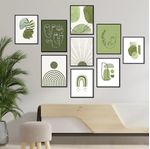 Set-9-Cuadros-Geometricos-Verde-60-40-3cm-Mdf