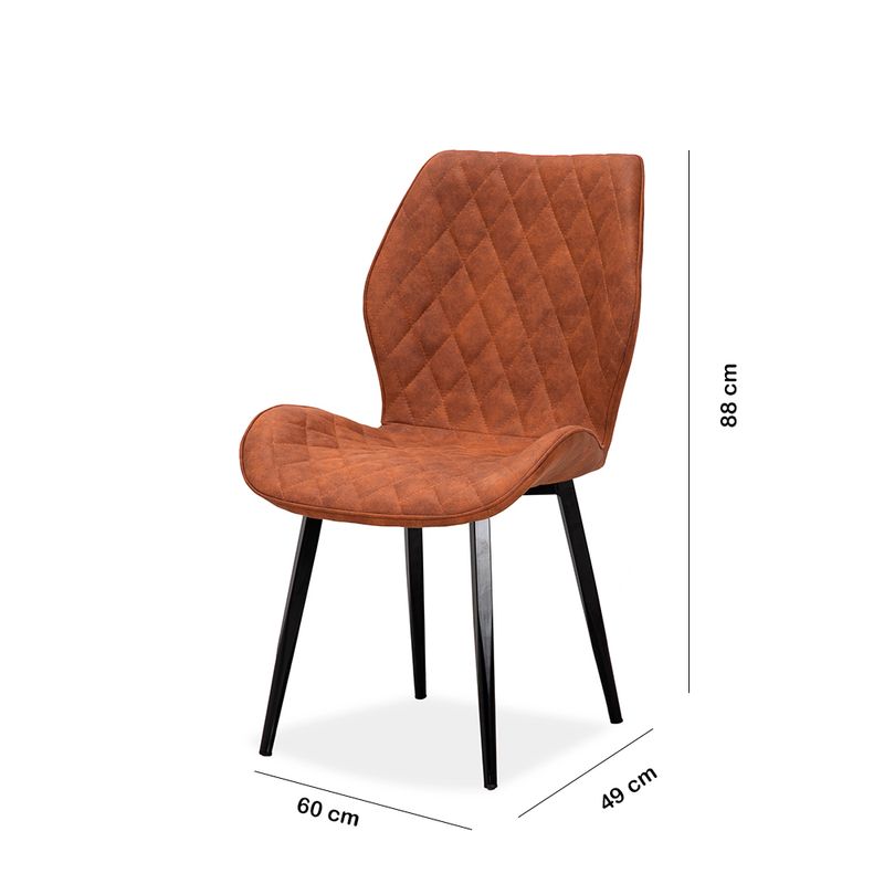 Silla-De-Comedor-Soho-Microfibra-Caf‚
