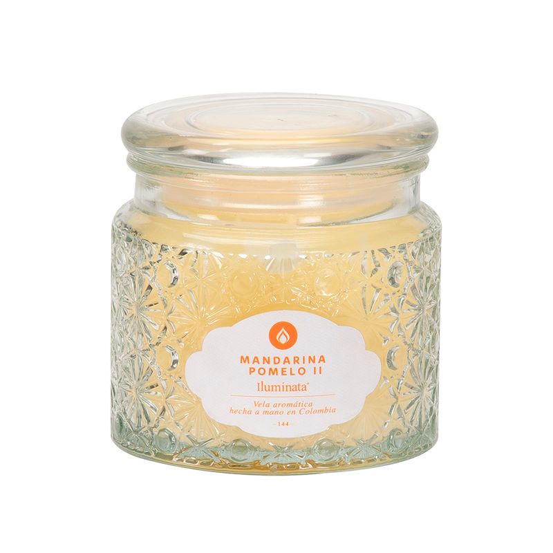 Vela-Vaso-de-Vidrio-260Gr-Mandarina-y-Pomelo