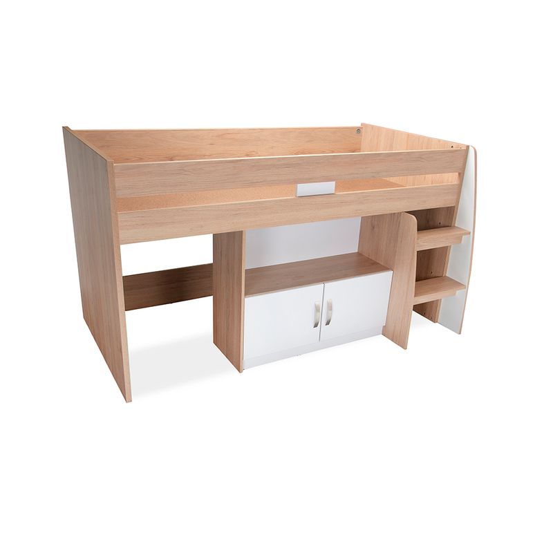 Cama-Alta-Charly-90-190cm-Lam-Rovere-Blanco
