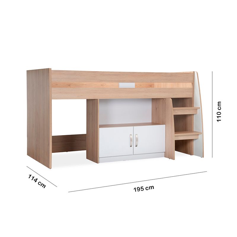Cama-Alta-Charly-90-190cm-Lam-Rovere-Blanco