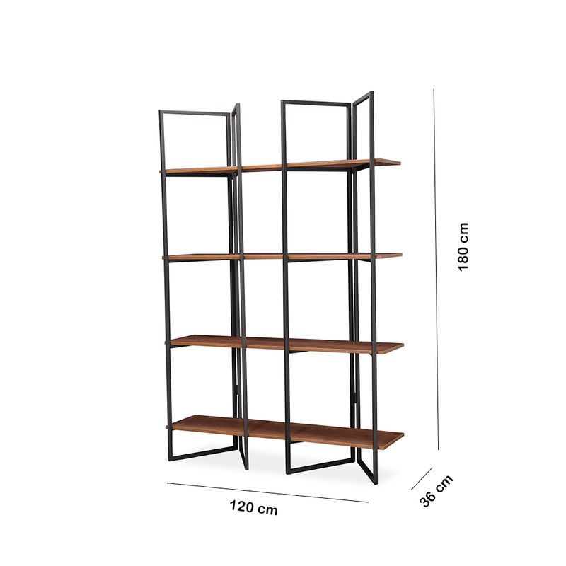 Biblioteca-Toronto-Laminado-Nogal-Negro