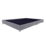 Combo-Base-Cama-Cabecero-Colchon-Extradoble-Dublin-Gris-Pata-Cromada
