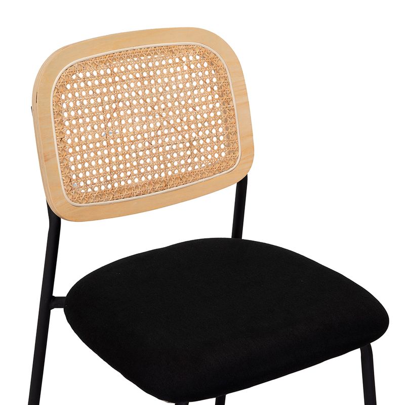 Silla-De-Comedor-Adara-Terciopelo-Negro-Rattan