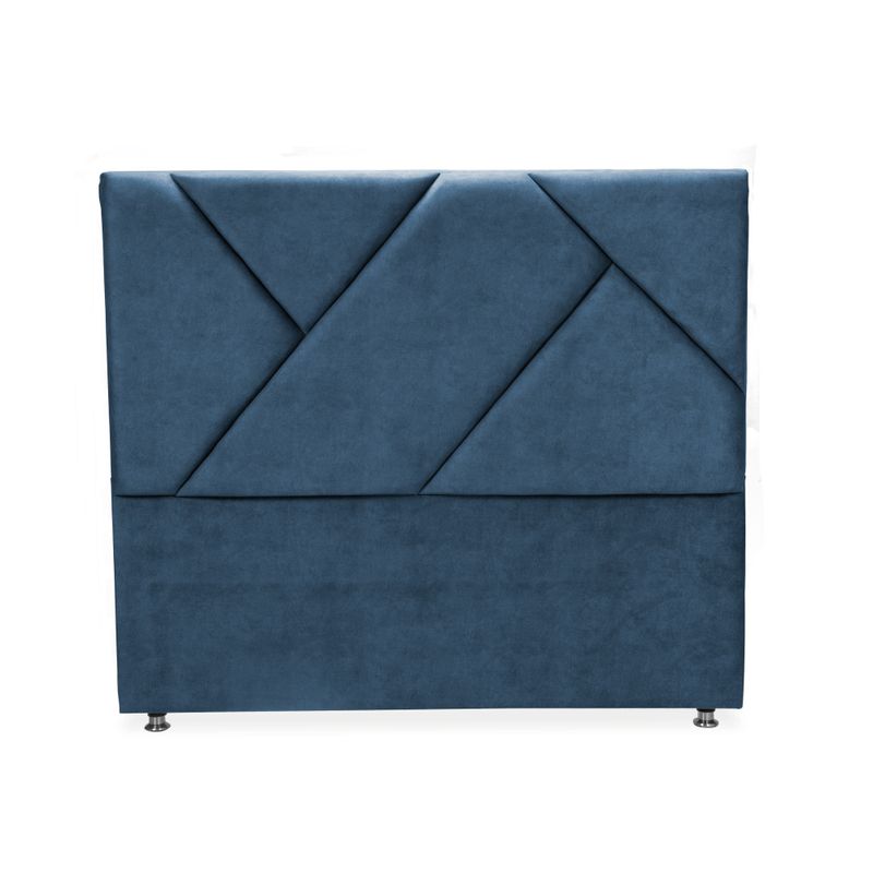 Combo-Base-Cama---Cabecero-Doble-Hampton-Azul