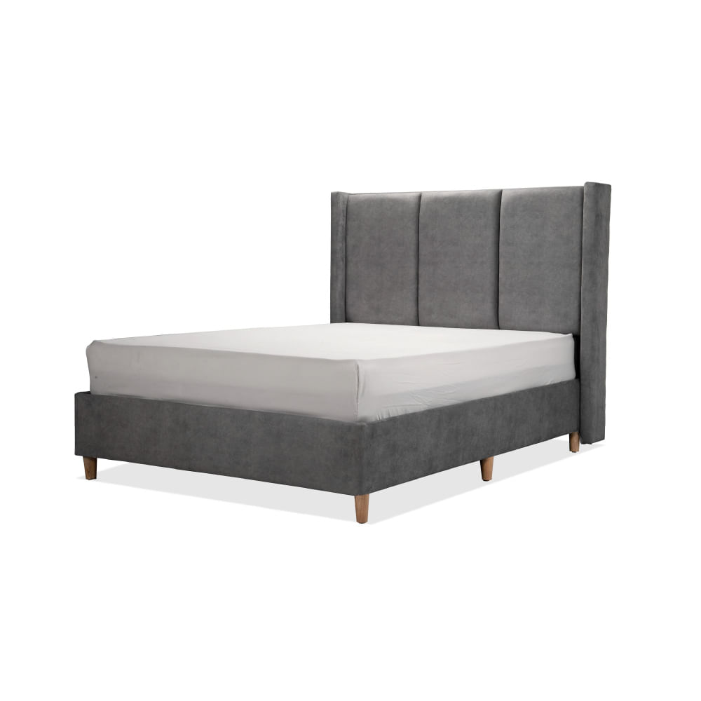 Combo-Base-Cama---Cabecero---Colchon-King-Mousai-Gris