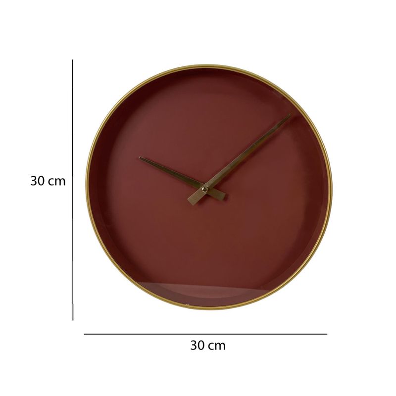 Reloj-de-Pared-Kaleido-Vinotinto