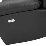 Sofa-Caroline-3-Puestos-Reclinable-Electrico-Cuero-Pvc-Negro