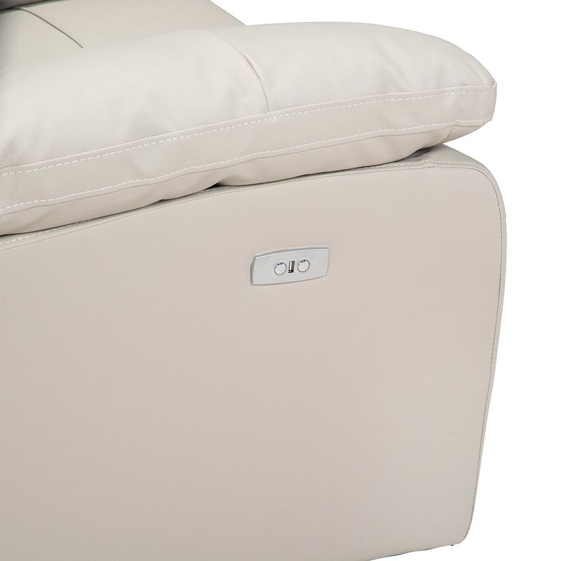 Poltrona-Caroline-Reclinable-Electrico-Cuero-Pvc-Gris-Claro