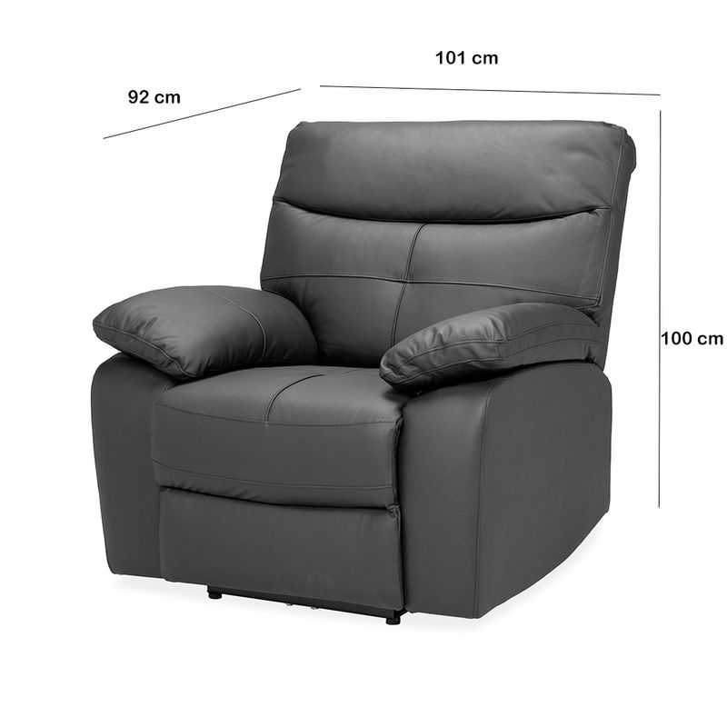 Poltrona-Caroline-Reclinable-Electrico-Cuero-Pvc-Negro