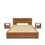 Combo-Cama-Doble---2-Mesas-De-Noche-Cyrus-Caramelo