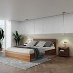 Combo-Cama-Doble---2-Mesas-De-Noche-Cyrus-Caramelo