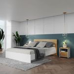 Combo-Cama-Doble---2-Mesas-De-Noche-Cyrus-Blanco-Duna