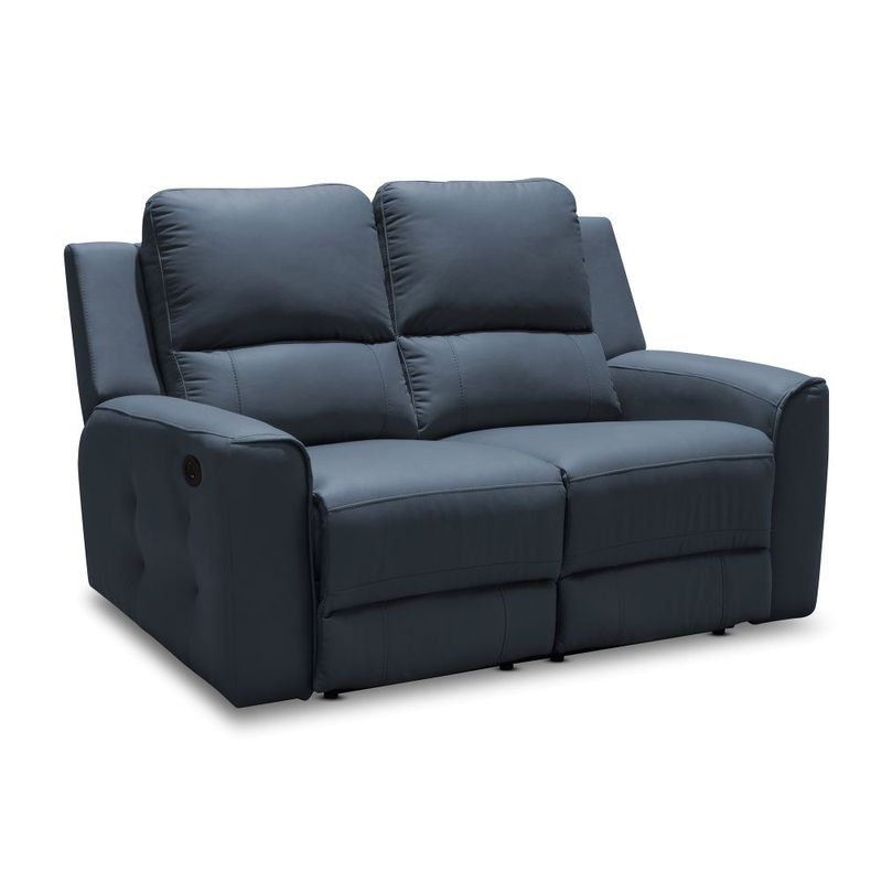 Sofa-2-Puestos-Duke-Reclinable-Electrico-Azul-Navy