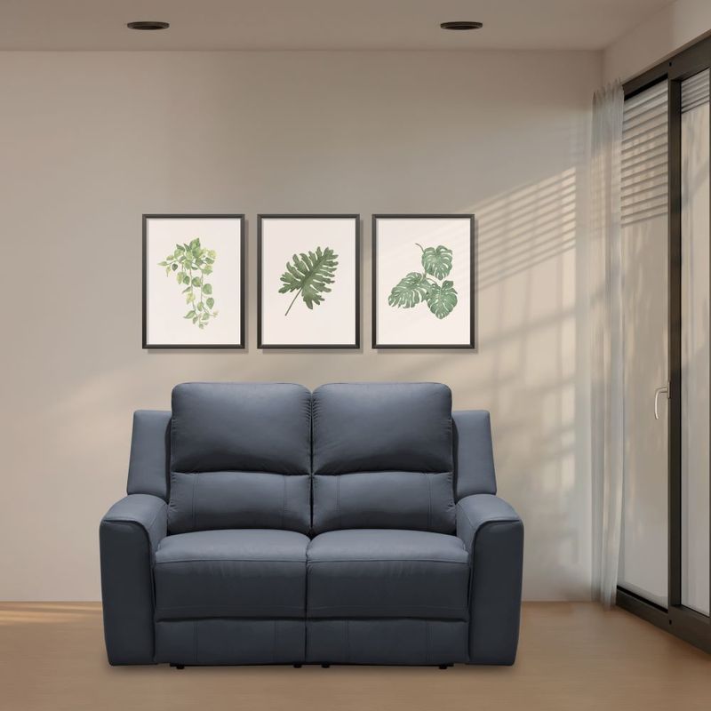 Sofa-2-Puestos-Duke-Reclinable-Electrico-Azul-Navy