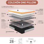 Combo-Colchon-One-Pillow-Sencillo---Protector---Almohada-Gris-Blanco