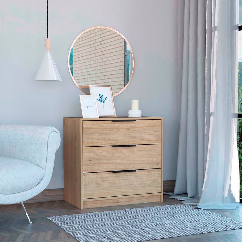 Comoda-Kaia-3-Cajones-Laminado-Rovere