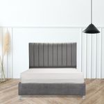 Combo-Base-Cama-Cabecero-Colchon-Semidoble-Monaco-Gris-Pata-Cromada