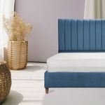 Combo-Base-Cama-Cabecero-Colchon-Doble-Monaco-Azul-Indigo-Pata-Natural