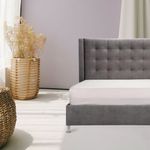 Combo-Base-Cama-Cabecero-Colchon-Doble-Venus-Gris-Plata-Pata-Cromada