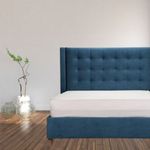 Combo-Base-Cama-Cabecero-Colchon-Extradoble-Venus-Azul-Indigo-Pata-Natural-In