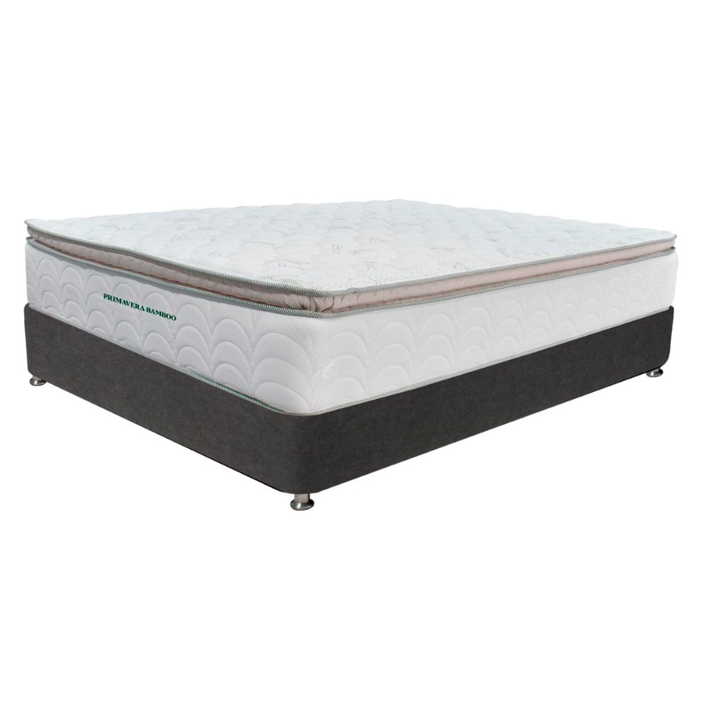 Combo-Base-Cama---Cabecero---Colchon-Doble-Mousai-Gris