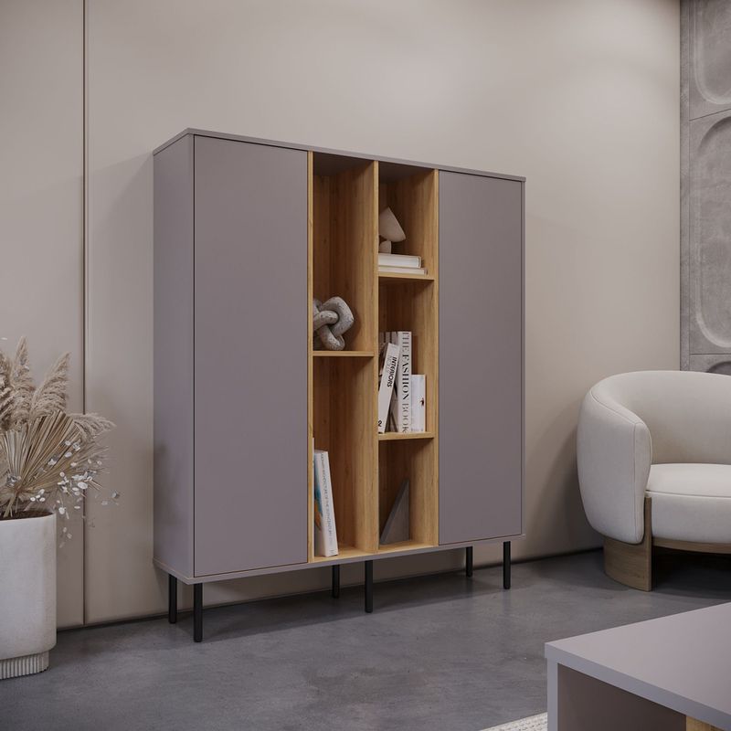 Biblioteca-Conet-Melamina-Taupe-Duna