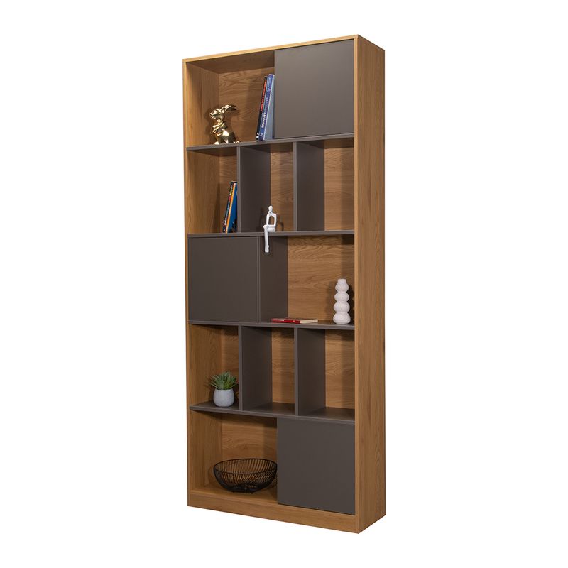 Biblioteca-Munich-Laminado-Natural-Gris