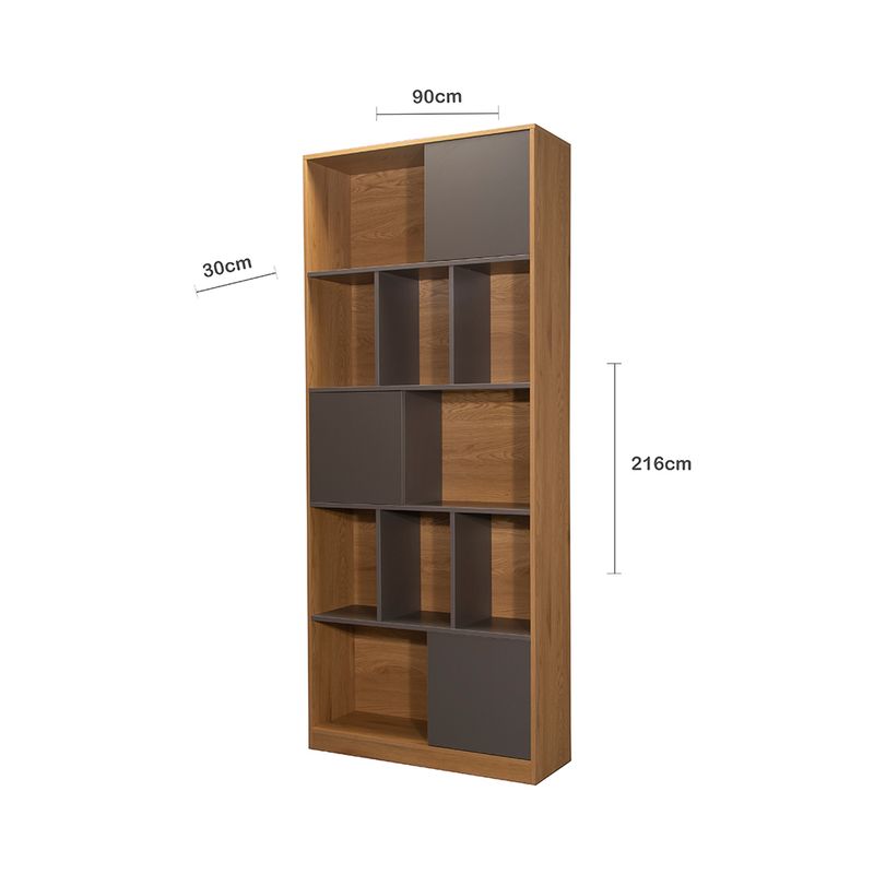 Biblioteca-Munich-Laminado-Natural-Gris