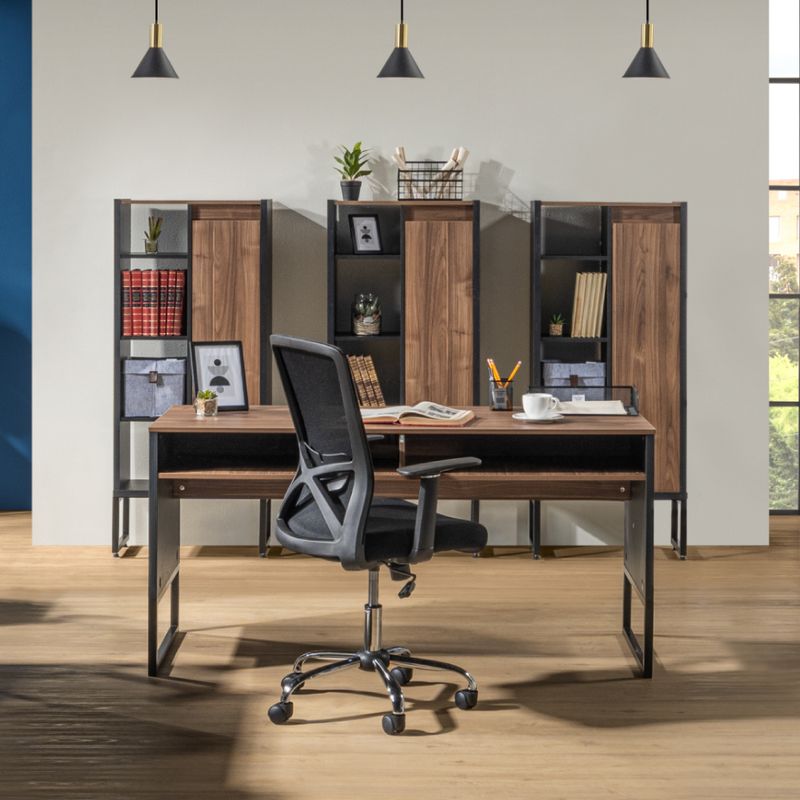 Escritorio-Oru-Laminado-Metal-Nogal-Negro
