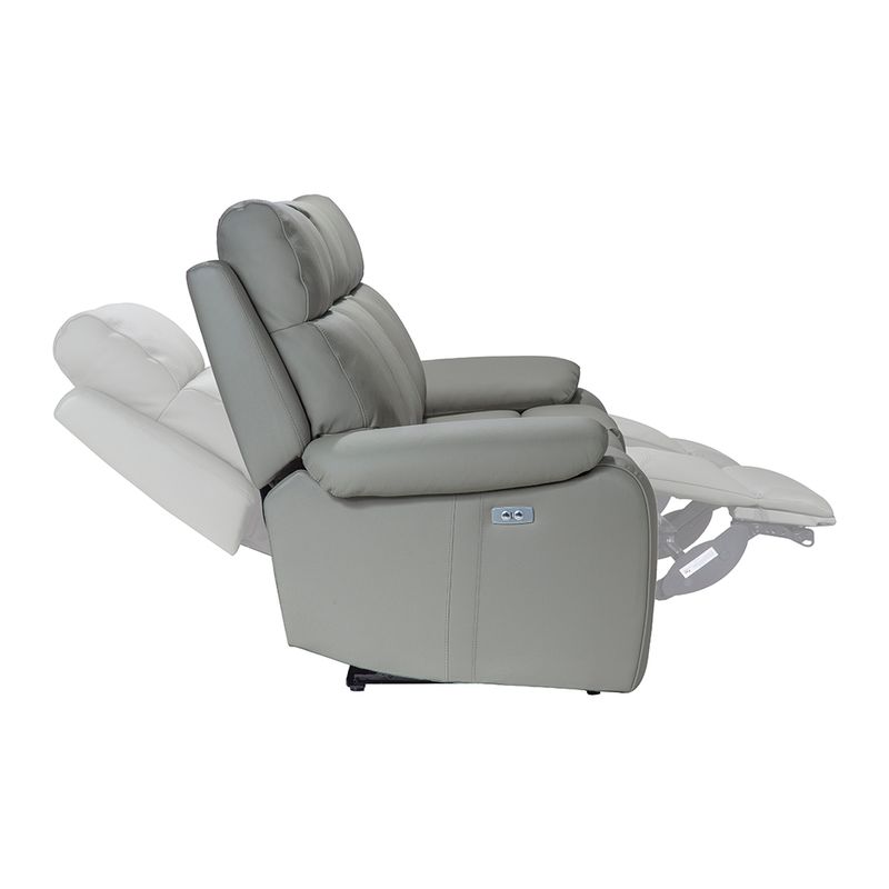 Sofa-Tamis-3-Puestos-Reclinable-Electrico-Cuero-Pvc-Gris