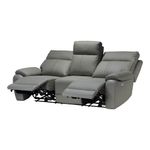 Sofa-Tamis-3-Puestos-Reclinable-Electrico-Cuero-Pvc-Gris