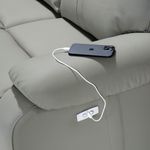 Sofa-Tamis-3-Puestos-Reclinable-Electrico-Cuero-Pvc-Gris