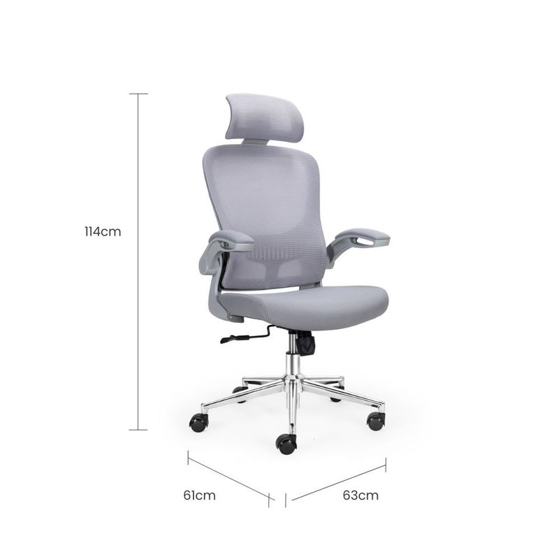 Silla-Giratoria-Comfy-Gris