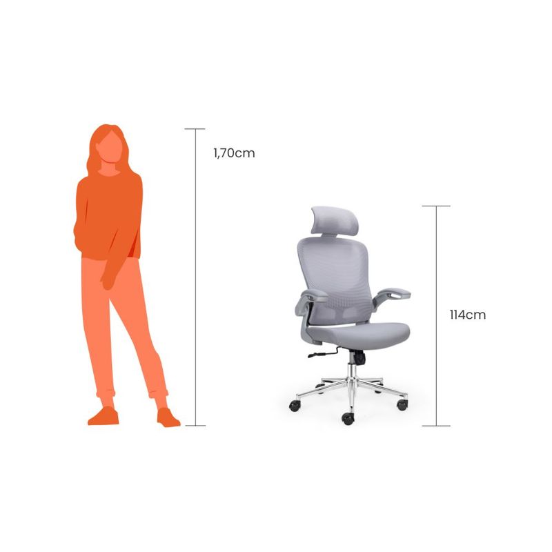 Silla-Giratoria-Comfy-Gris