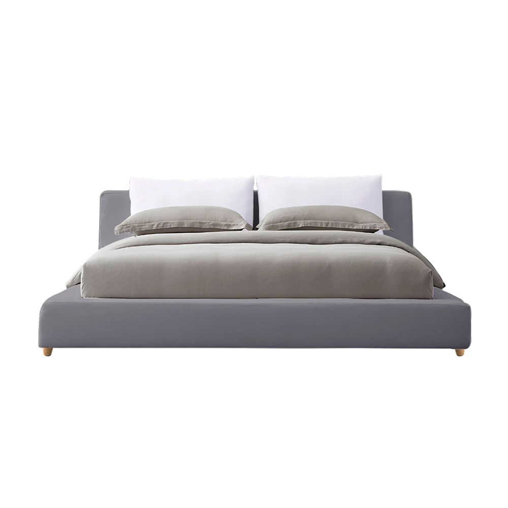 Combo-Base-Cama---Cabecero-Doble-Aster-Gris