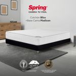 Combo-Colchon-Spring-Bliss-Sencillo-100-190Cm---Sommier-Madison