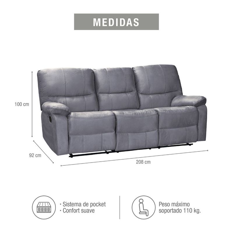 Sofa-Gales-3-puestos-Plata